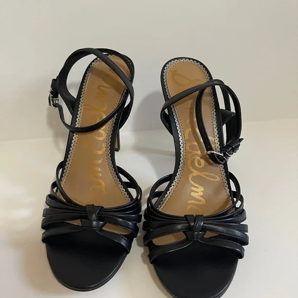 Sam Edelman Black Strappy Heels - Picture 7 of 9